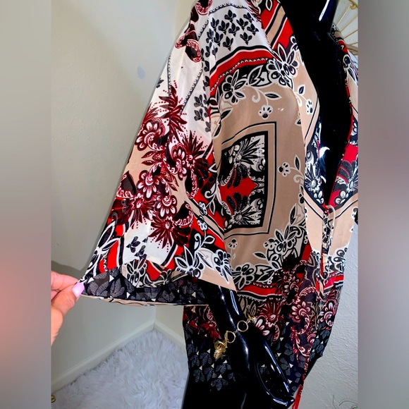 NWT Tie-Front Kimono Size XS - Picture 6 of 13